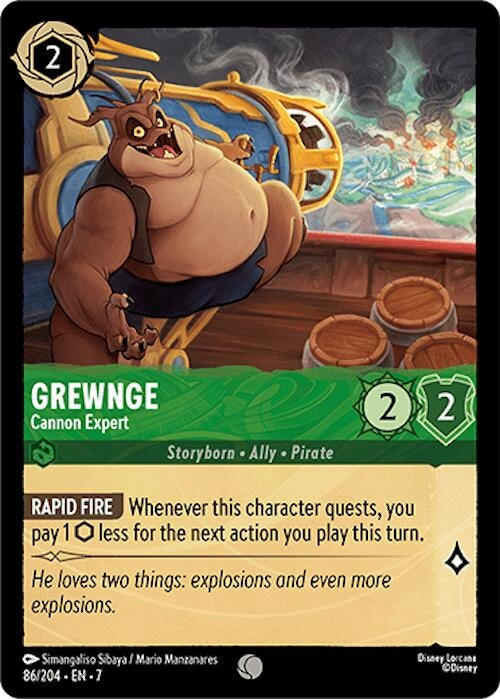 Image for Grewnge - Cannon Expert (86/204) [Archazia's Island] - Disney Lorcana