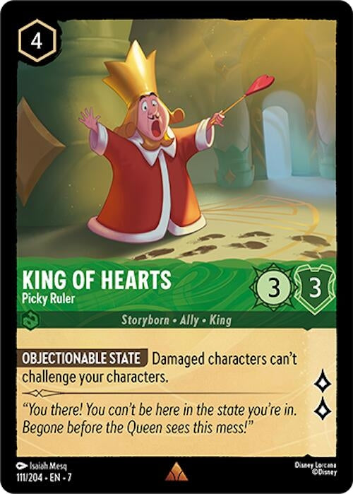 Image for King of Hearts - Picky Ruler (111/204) [Archazia's Island] - Disney Lorcana
