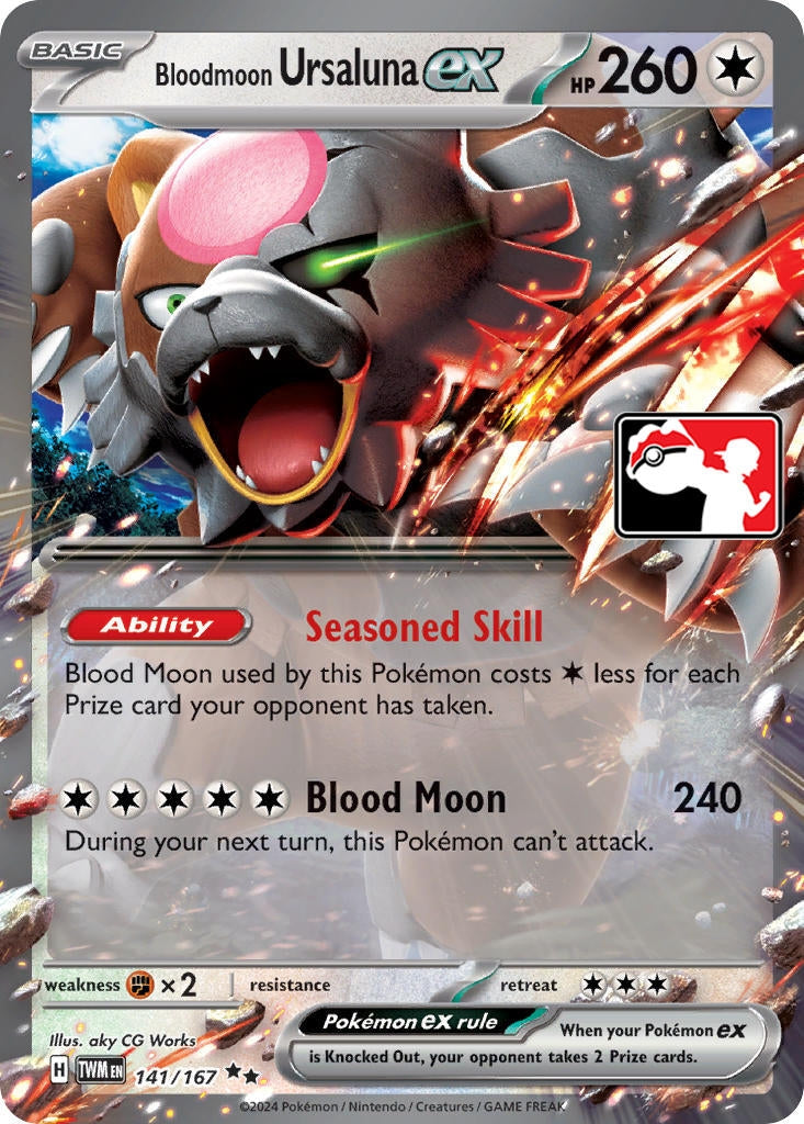 Image for Bloodmoon Ursaluna ex (141/167) [Prize Pack Series Cards] - Pokemon