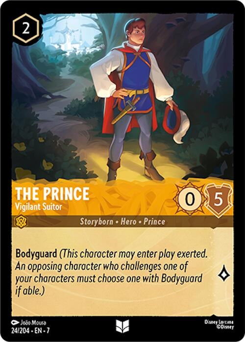 Image for The Prince - Vigilant Suitor (24/204) [Archazia's Island] - Disney Lorcana