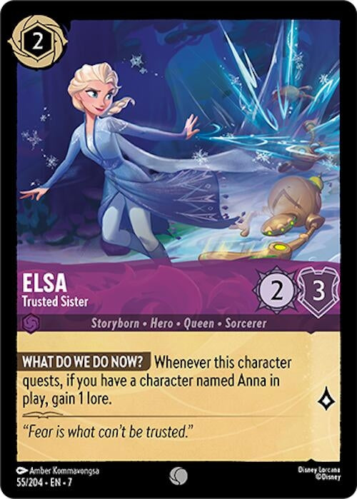 Image for Elsa - Trusted Sister (55/204) [Archazia's Island] - Disney Lorcana