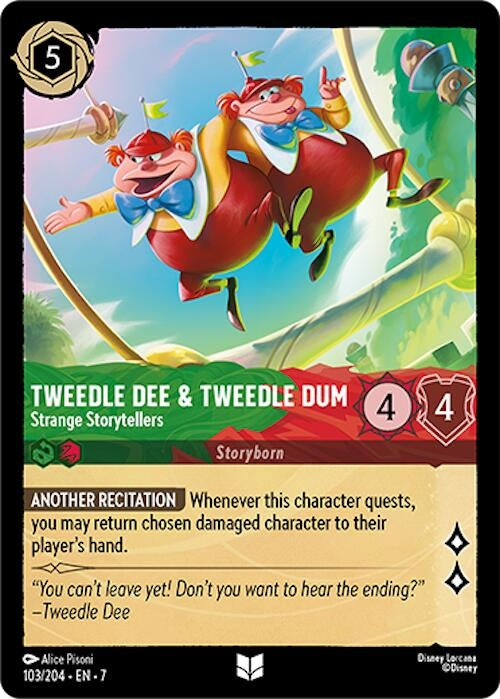 Image for Tweedledee & Tweedledum - Strange Storytellers (103/204) [Archazia's Island] - Disney Lorcana