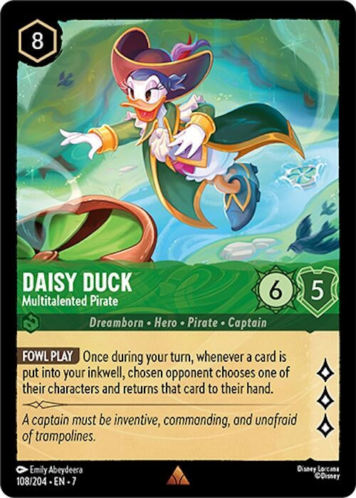 Image for Daisy Duck - Multitalented Pirate (108/204) [Archazia's Island] - Disney Lorcana