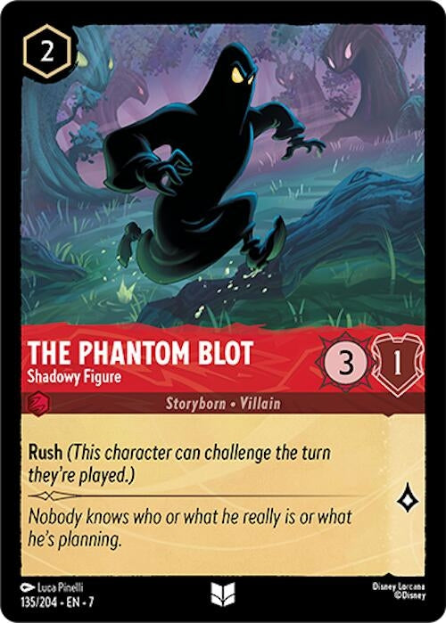Image for The Phantom Blot - Shadowy Figure (135/204) [Archazia's Island] - Disney Lorcana