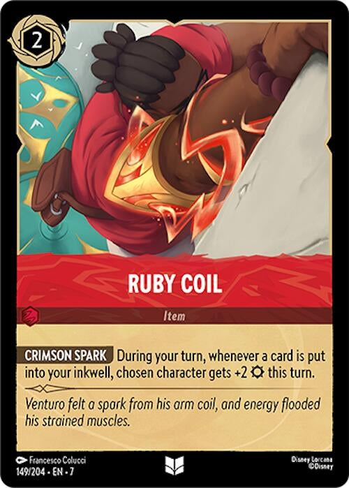 Image for Ruby Coil (149/204) [Archazia's Island] - Disney Lorcana
