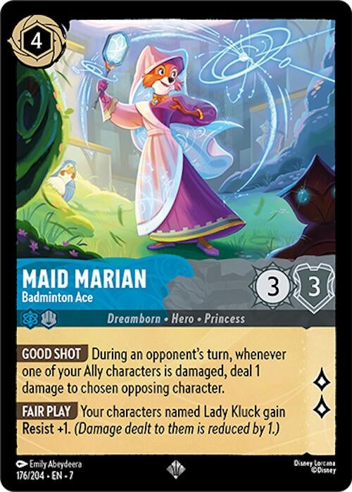 Image for Maid Marian - Badminton Ace (176/204) [Archazia's Island] - Disney Lorcana
