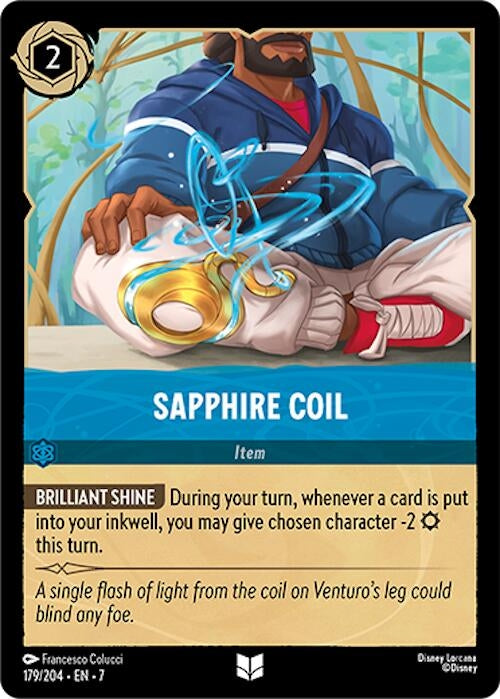 Image for Sapphire Coil (179/204) [Archazia's Island] - Disney Lorcana