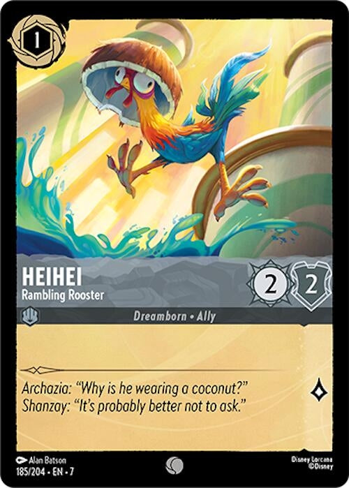 Image for Heihei - Rambling Rooster (185/204) [Archazia's Island] - Disney Lorcana