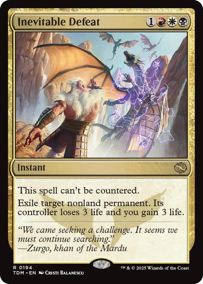 Inevitable Defeat (194) (Tarkir: Dragonstorm)