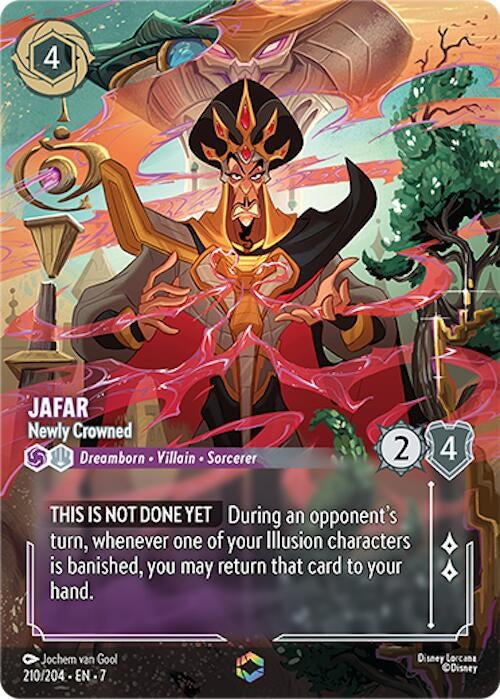 Image for Jafar - Newly Crowned (Enchanted) (210/204) [Archazia's Island] - Disney Lorcana