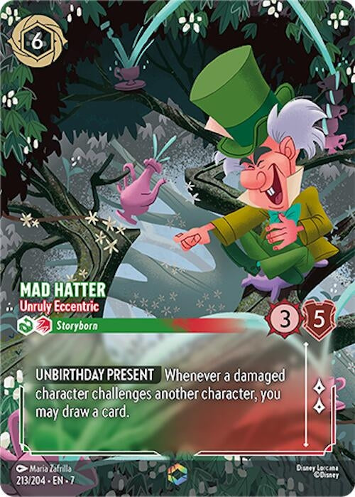 Image for Mad Hatter - Unruly Eccentric (Enchanted) (213/204) [Archazia's Island] - Disney Lorcana