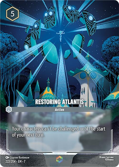 Image for Restoring Atlantis (Enchanted) (222/204) [Archazia's Island] - Disney Lorcana