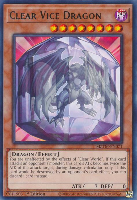 Clear Vice Dragon (MZTM-EN071) (Maze of the Master)