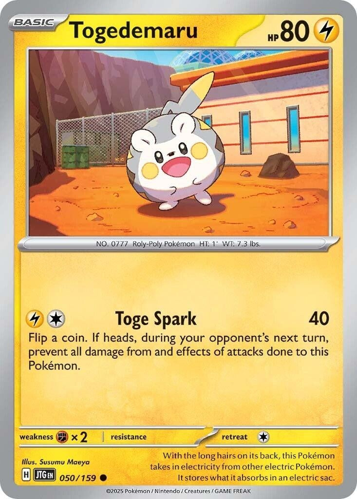 Image for Togedemaru (050/159) [SV09: Journey Together] - Pokemon
