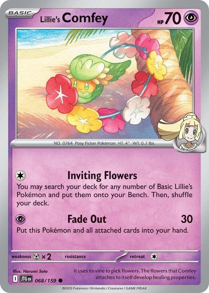Image for Lillie's Comfey (068/159) [SV09: Journey Together] - Pokemon