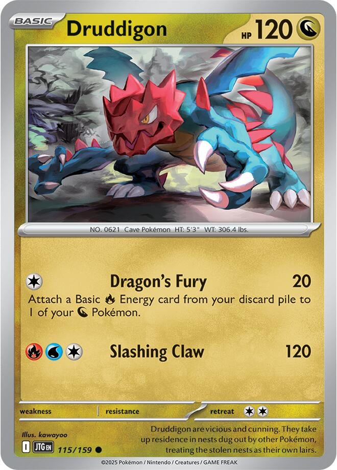 Image for Druddigon (115/159) [SV09: Journey Together] - Pokemon