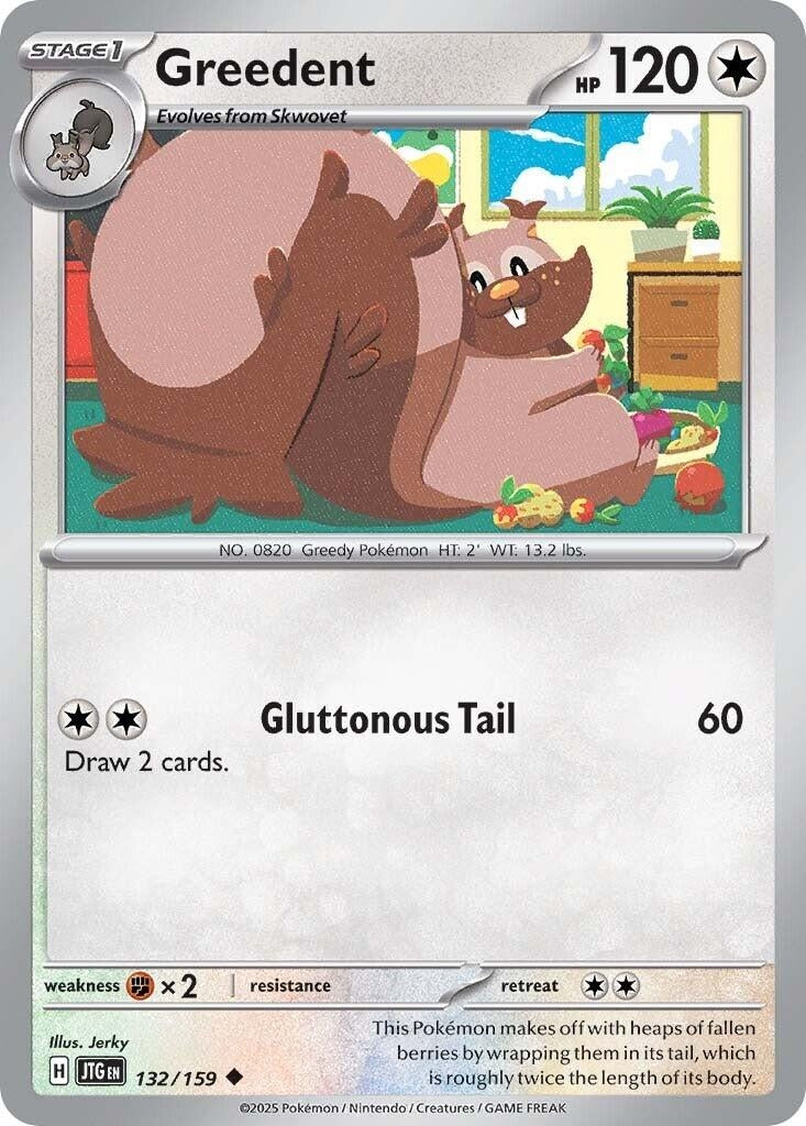 Image for Greedent (132/159) [SV09: Journey Together] - Pokemon