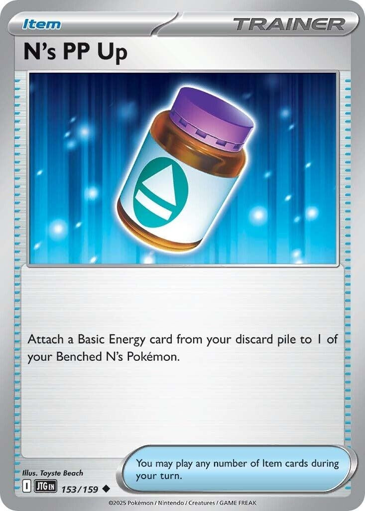 Image for N's PP Up (153/159) [SV09: Journey Together] - Pokemon