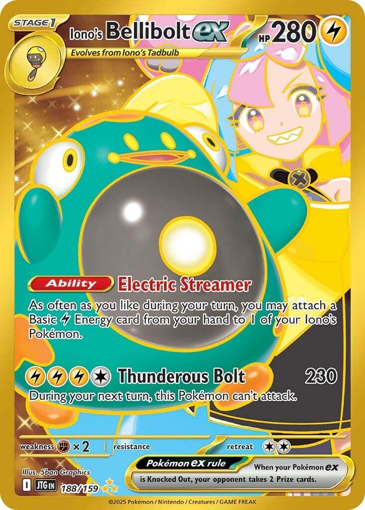 Iono's Bellibolt ex (188/159) (SV09: Journey Together)