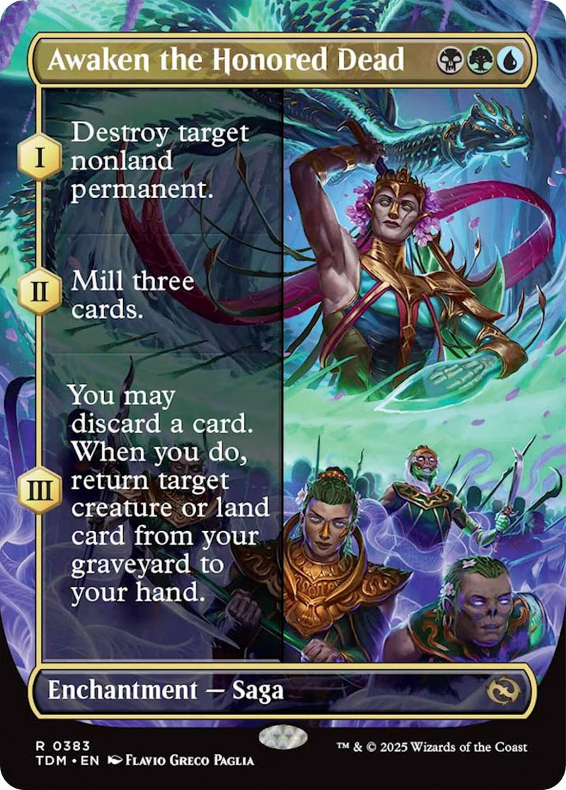 Awaken the Honored Dead (Borderless) (383) (Tarkir: Dragonstorm)