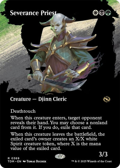 Severance Priest (Borderless) (369) (Tarkir: Dragonstorm)
