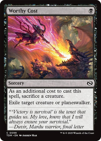 Worthy Cost [Tarkir: Dragonstorm]