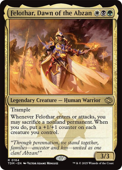 Felothar, Dawn of the Abzan (184) (Tarkir: Dragonstorm)