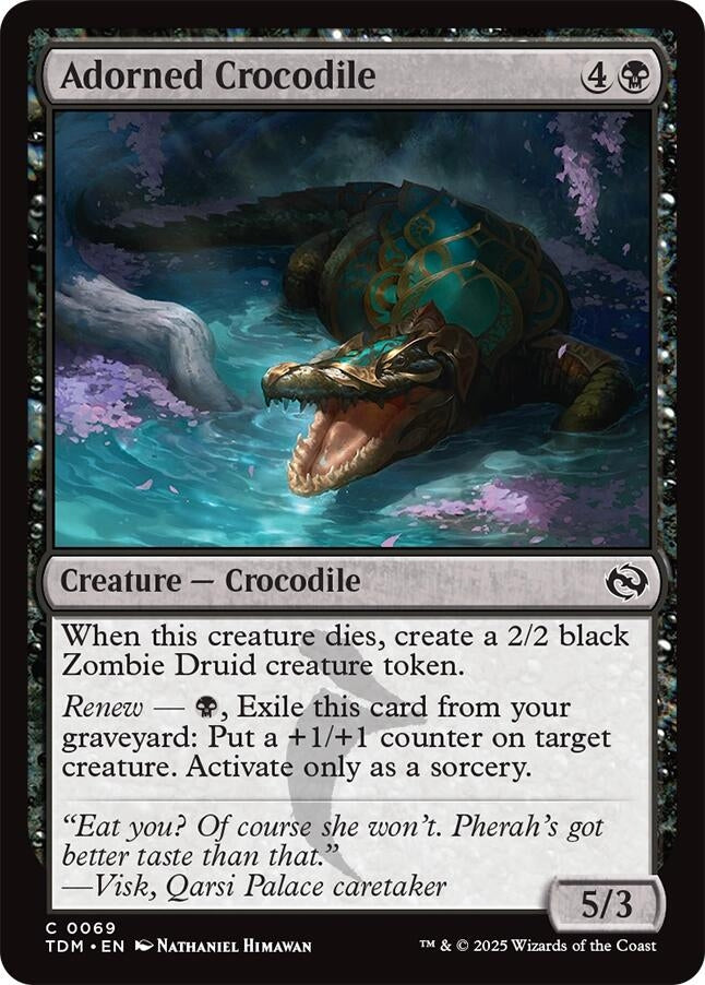 Adorned Crocodile (69) (Tarkir: Dragonstorm)