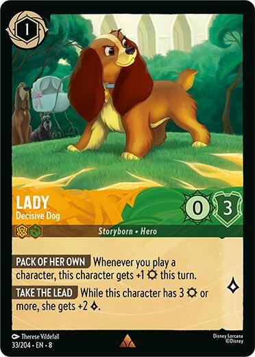 Image for Lady - Decisive Dog (33/204) [Reign of Jafar] - Disney Lorcana