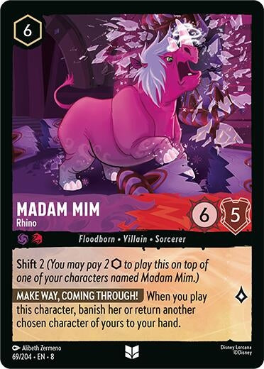 Image for Madam Mim - Rhino (69/204) [Reign of Jafar] - Disney Lorcana