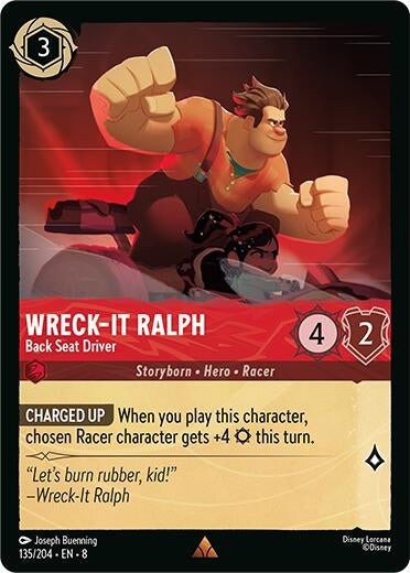 Image for Wreck-It Ralph - Back Seat Driver (135/204) [Reign of Jafar] - Disney Lorcana