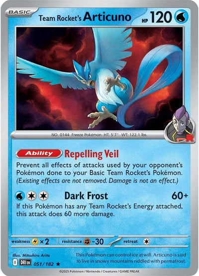 Team Rocket's Articuno (051/182) [Scarlet & Violet: Destined Rivals]