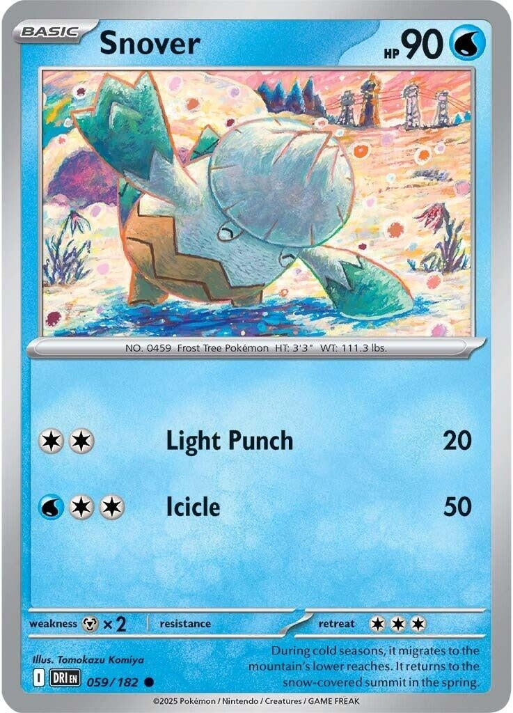 Image for Snover (059/182) [SV10: Destined Rivals] - Pokemon