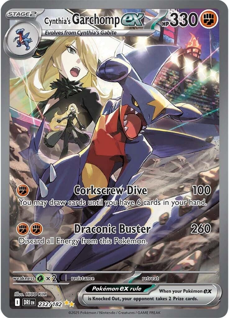 Image for Cynthia's Garchomp ex (232/182) [SV10: Destined Rivals] - Pokemon