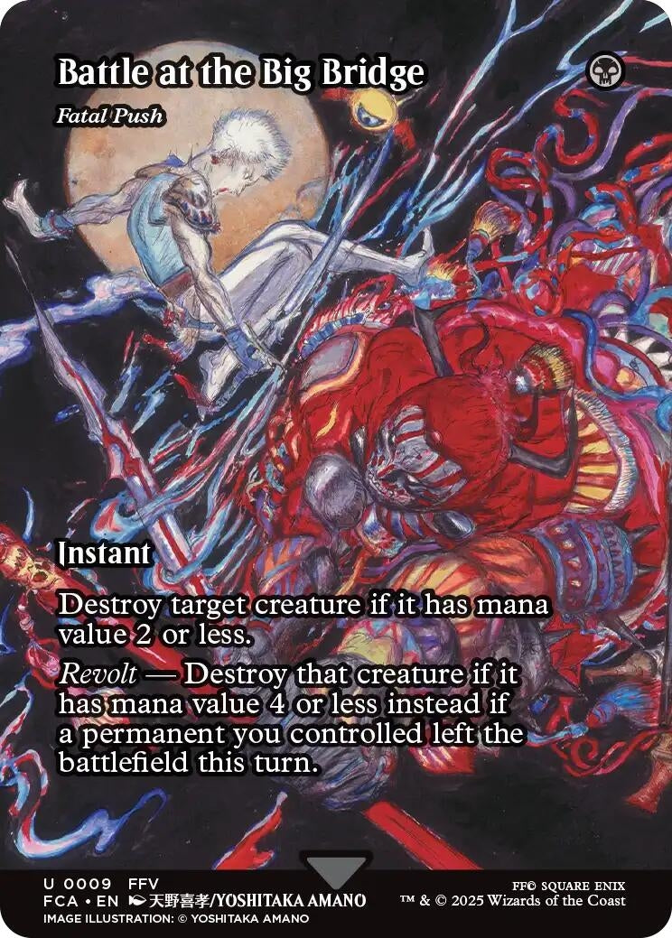 Image for Battle at the Big Bridge - Fatal Push (Showcase) (9) [FINAL FANTASY: Through the Ages] - Magic: The Gathering