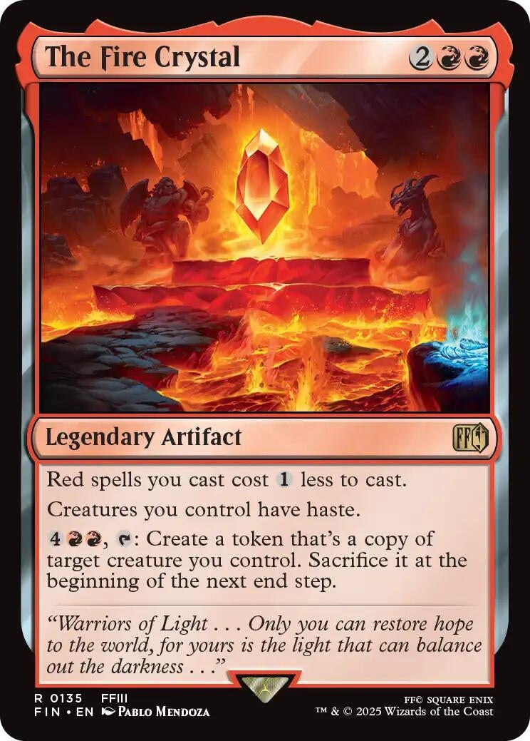 Image for The Fire Crystal (135) [FINAL FANTASY] - Magic: The Gathering