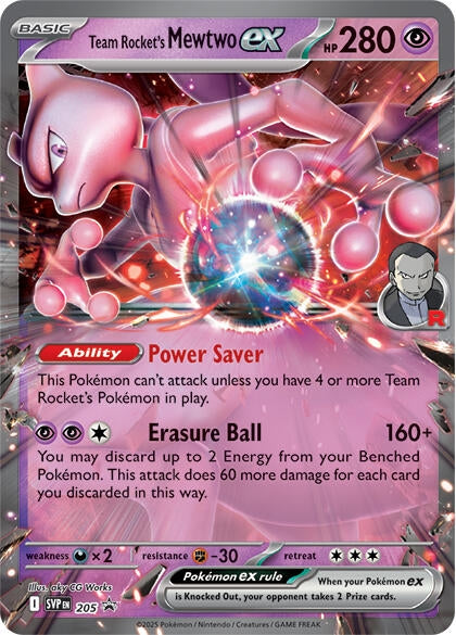 Image for Team Rocket's Mewtwo ex (205) [SV: Scarlet & Violet Promo Cards] - Pokemon