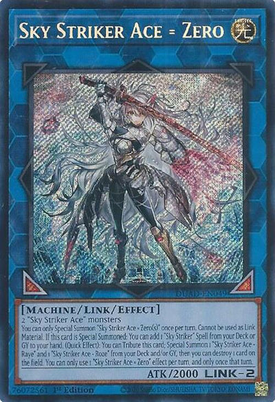 Sky Striker Ace = Zero [DUAD-EN049] Secret Rare