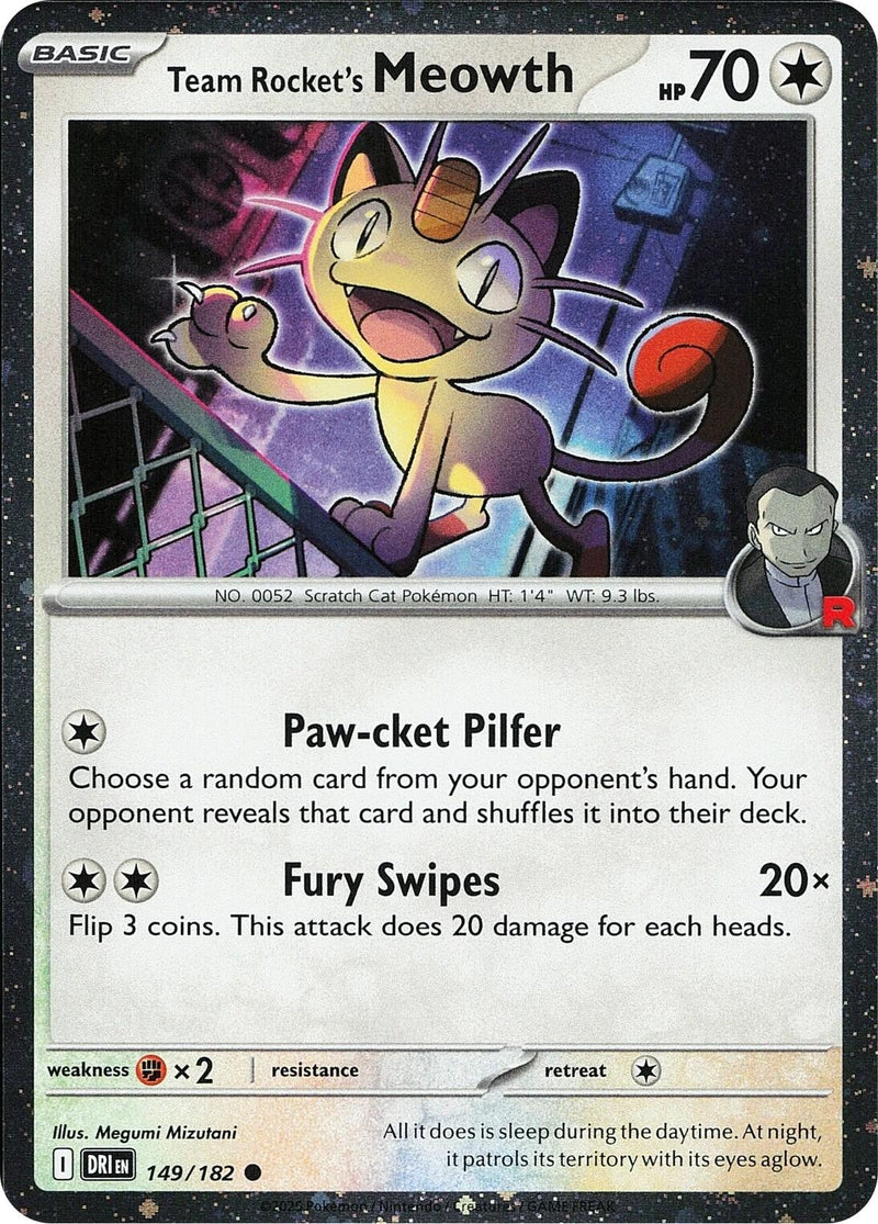 Image for Team Rocket's Meowth (Cosmos Holo) (149/182) [Miscellaneous Cards & Products] - Pokemon