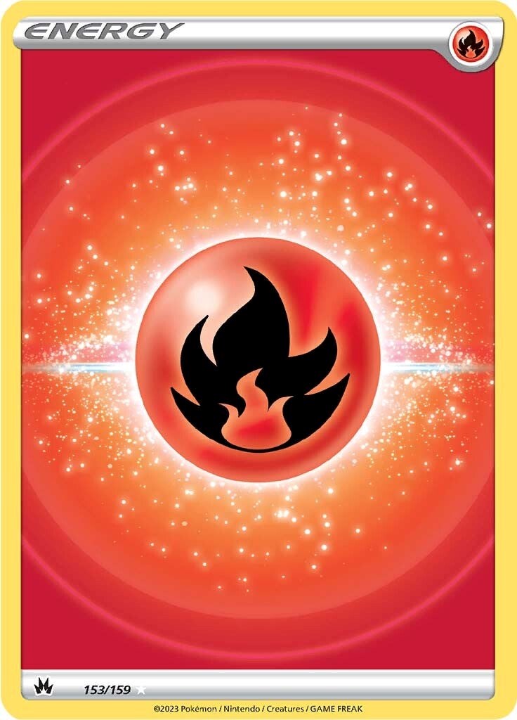 Fire Energy (153/160) (Texture Full Art) [Sword & Shield: Crown Zenith]