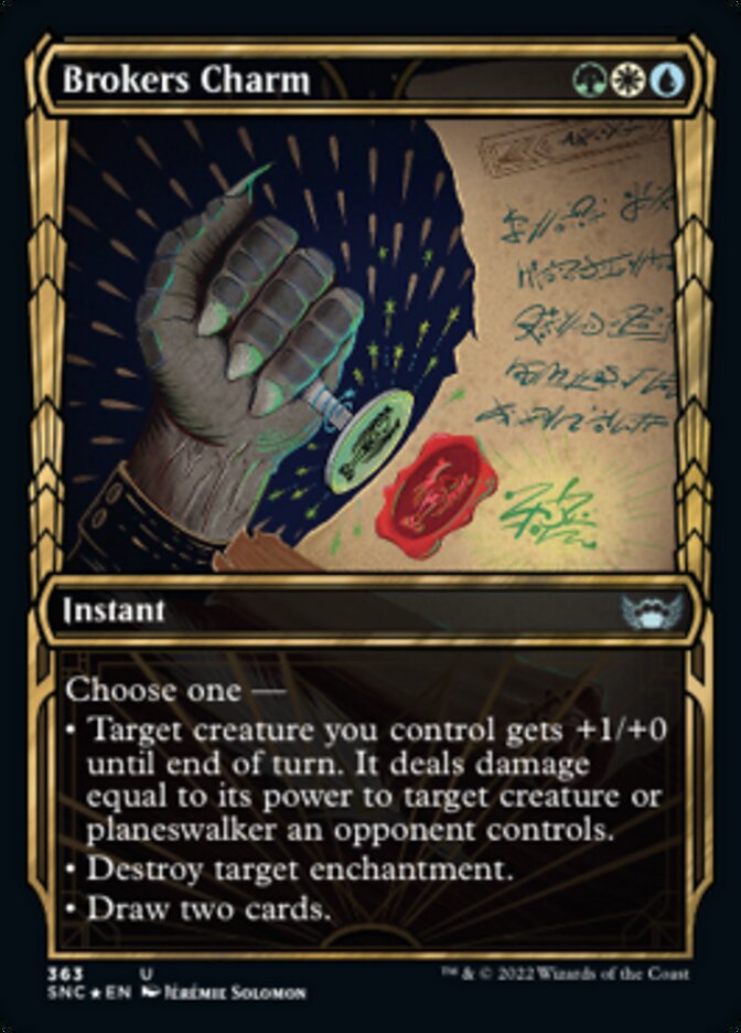 Brokers Charm (Gilded Foil) (363) [Streets of New Capenna]