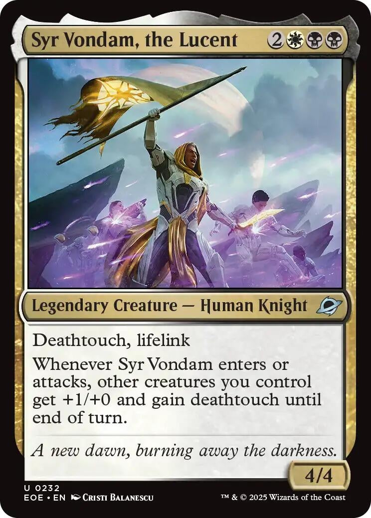 Image for Syr Vondam, the Lucent (232) (Edge of Eternities) - Magic: The Gathering