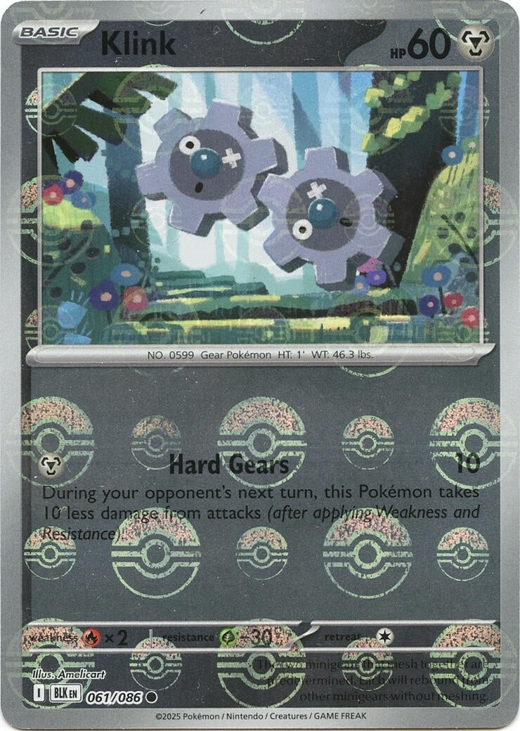 Image for Klink (Poke Ball Pattern) (061/086) [SV: Black Bolt] - Pokemon