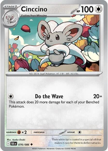 Image for Cinccino (076/086) [SV: Black Bolt] - Pokemon