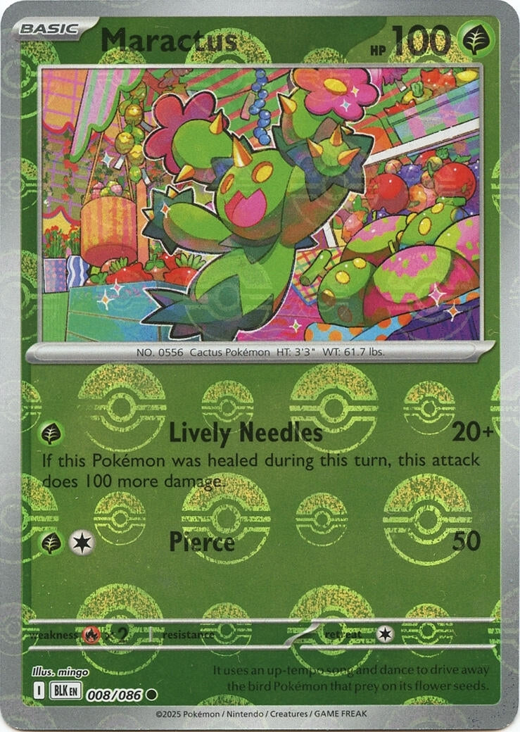 Image for Maractus (Poke Ball Pattern) (008/086) [SV: Black Bolt] - Pokemon