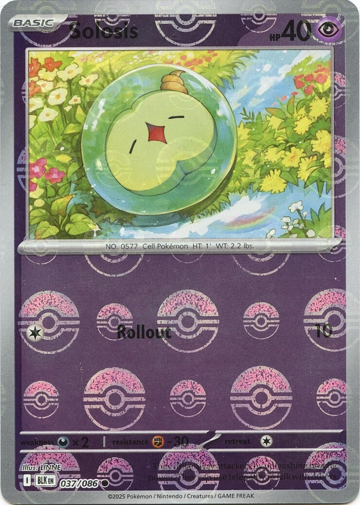 Image for Solosis (Poke Ball Pattern) (037/086) [SV: Black Bolt] - Pokemon