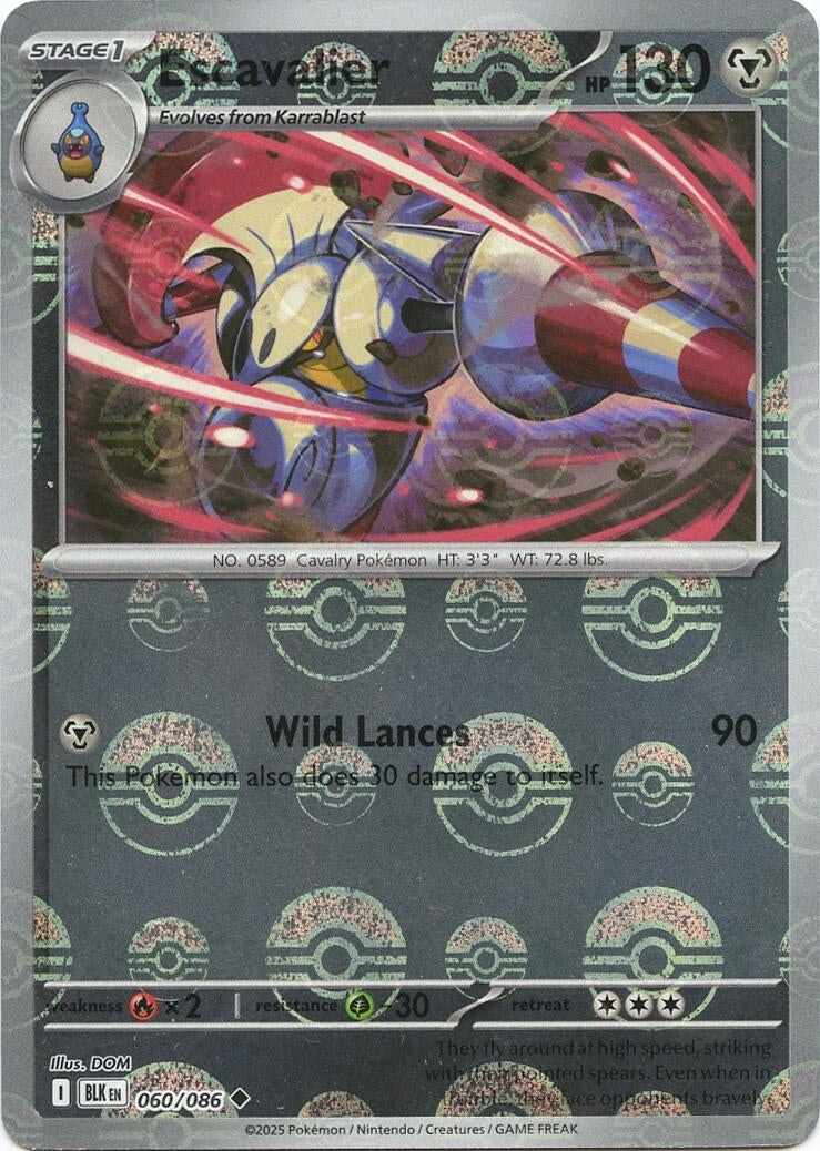 Image for Escavalier (Poke Ball Pattern) (060/086) [SV: Black Bolt] - Pokemon