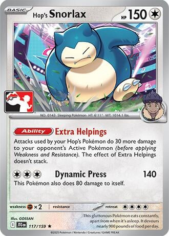 Image for Hop's Snorlax (117/159) [Prize Pack Series Cards] - Pokemon