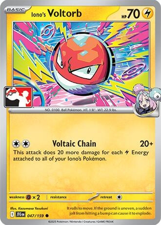 Image for Iono's Voltorb (047/159) [Prize Pack Series Cards] - Pokemon