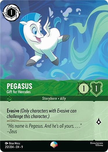 Image for Pegasus - Gift for Hercules (Epic) (212/204) [Fabled] - Disney Lorcana